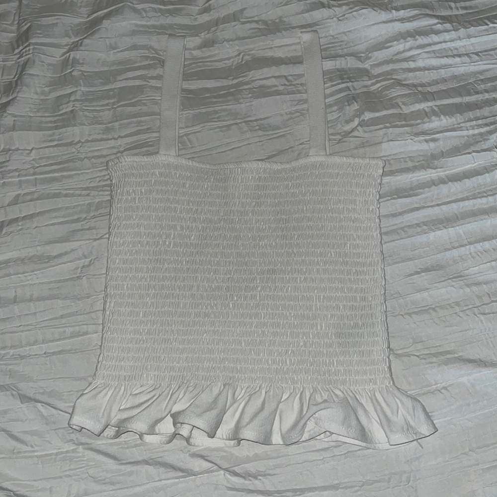 H&M white top size S